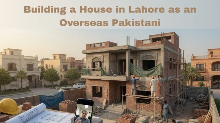 building a house in Lahore as an overseas Pakistani